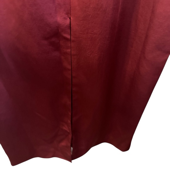 J Crew Collection Elegant Burgundy Slip Dress Midi size 4 NWT - Picture 5 of 8